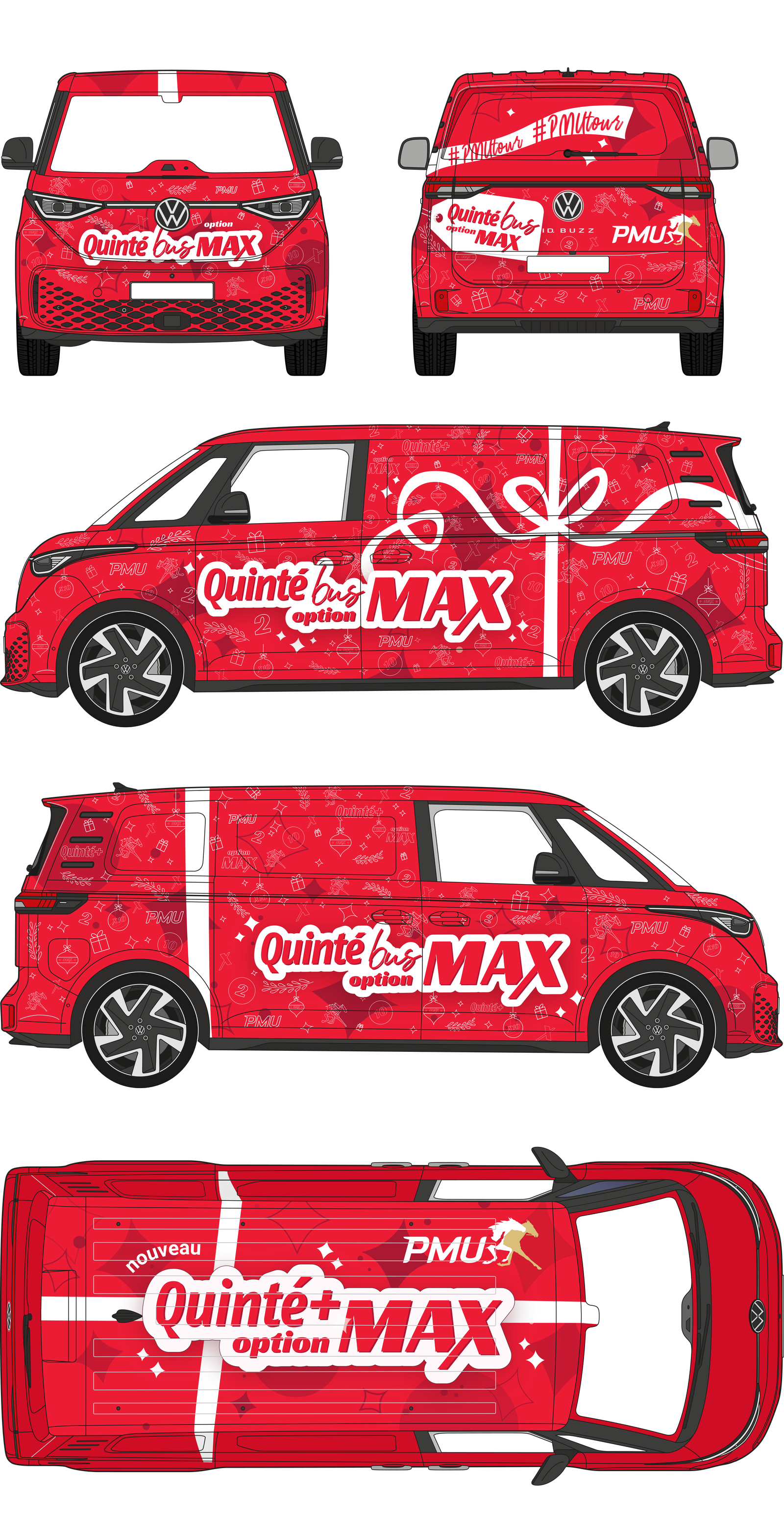 Design du van Quinté Bus Max