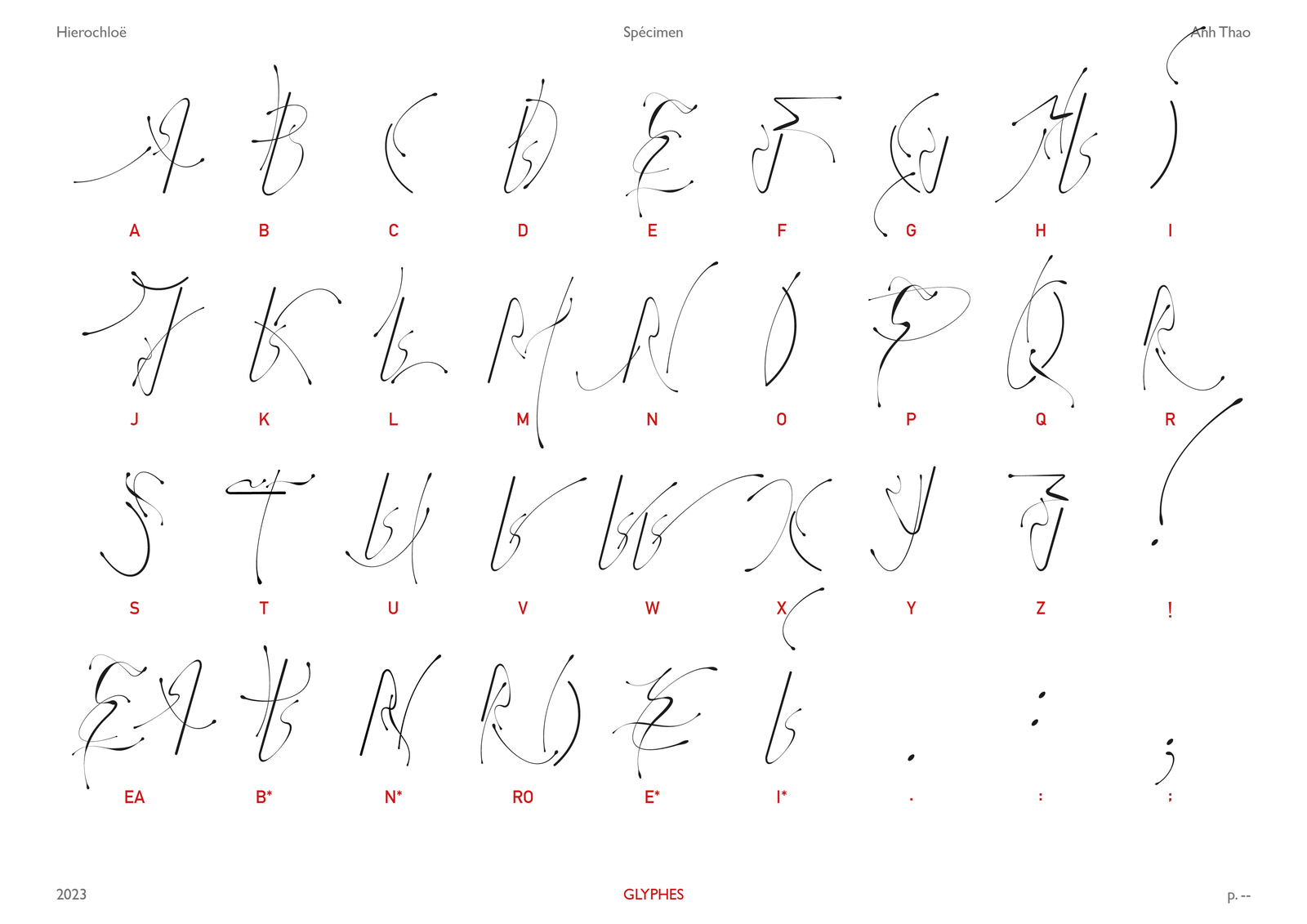 Typographie modulaire — alphabet