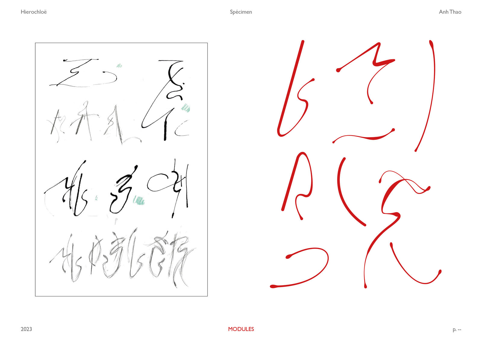 Typographie modulaire — specimen 2