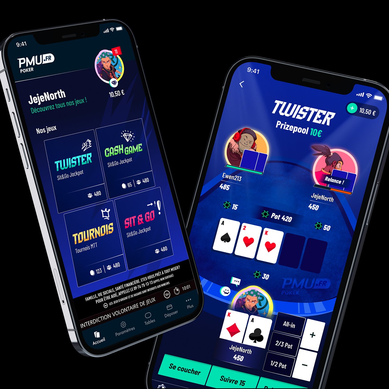 App Poker PMU.FR hover